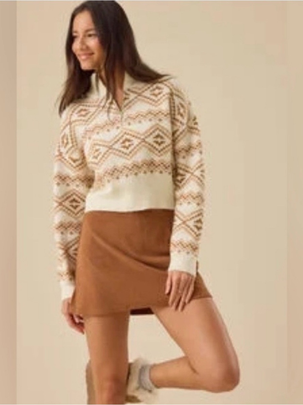 J. Crew Faux-Suede Mini Skirt - Picture 2 of 7